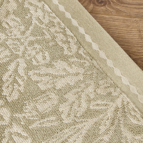 Floral Beige Bathroom - Acorn 100% Cotton Bath Mat Natural Morris & Co