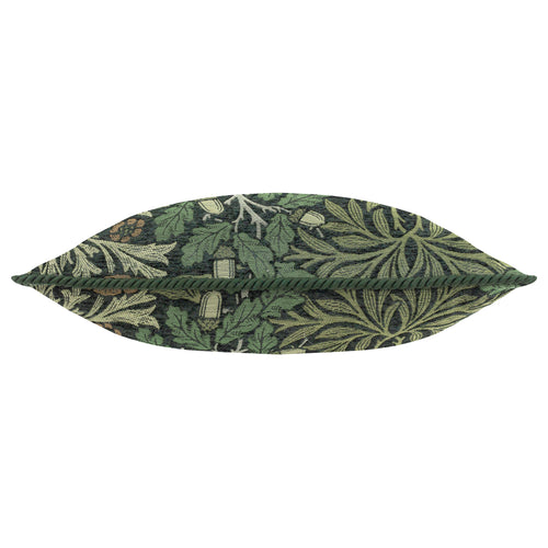 Floral Green Cushions - Acorn Multi Jacquard Feather Rich Filled Cushion Thyme/Forest Morris & Co