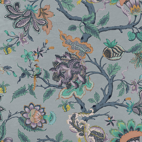 Samples - Adhira Printed Fabric Sample Swatch Sapphire Voyage Maison