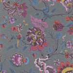 Adhira Printed Cotton Fabric (By The Metre) Slate