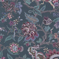Voyage Maison Adhira Printed Cotton Fabric Remnant in Storm