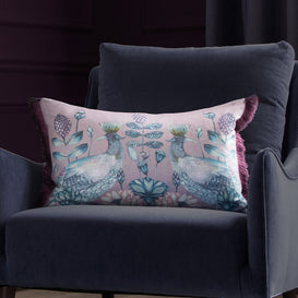 Voyage Maison Ahura Printed Feather Cushion in Mauve