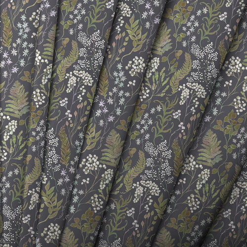 Floral Purple Fabric - Aileana Printed Cotton Fabric (By The Metre) Aster Voyage Maison