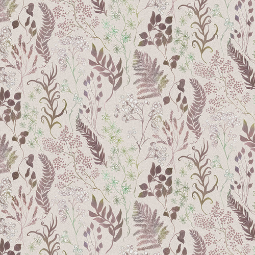 Floral Purple Fabric - Aileana Printed Cotton Fabric (By The Metre) Dusk Voyage Maison