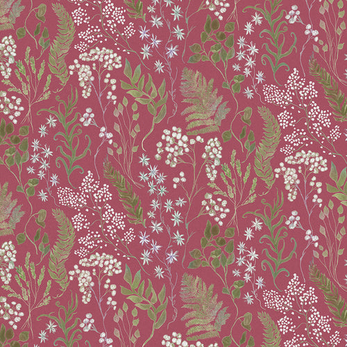 Samples - Aileana Printed Fabric Sample Swatch Fuchsia Voyage Maison