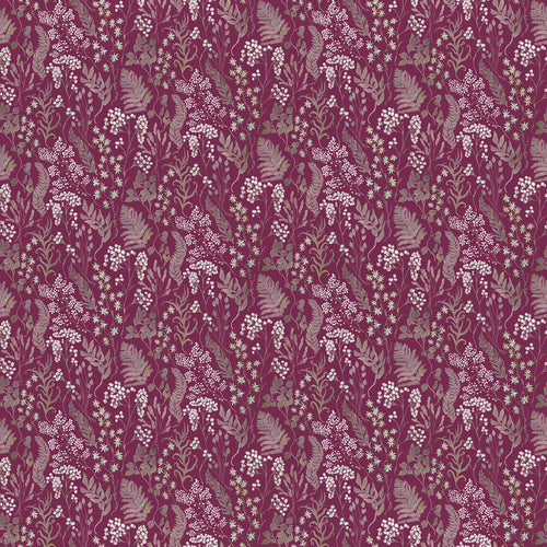 Floral Pink Fabric - Aileana Printed Cotton Fabric (By The Metre) Juniper Voyage Maison