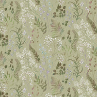 Voyage Maison Aileana Printed Fabric Sample Swatch in Moss