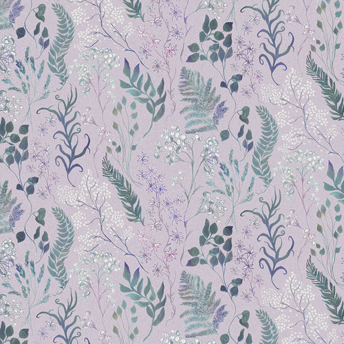 Samples - Aileana Printed Fabric Sample Swatch Viola Voyage Maison