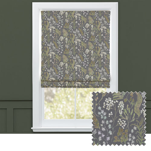Floral Purple M2M - Aileana Printed Cotton Made to Measure Roman Blinds Aster Voyage Maison
