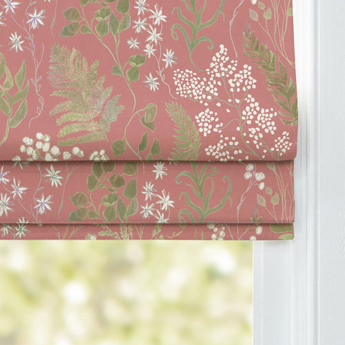 Floral Pink M2M - Aileana Printed Cotton Made to Measure Roman Blinds Rose Voyage Maison