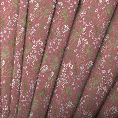 Floral Pink M2M - Aileana Printed Cotton Made to Measure Roman Blinds Rose Voyage Maison