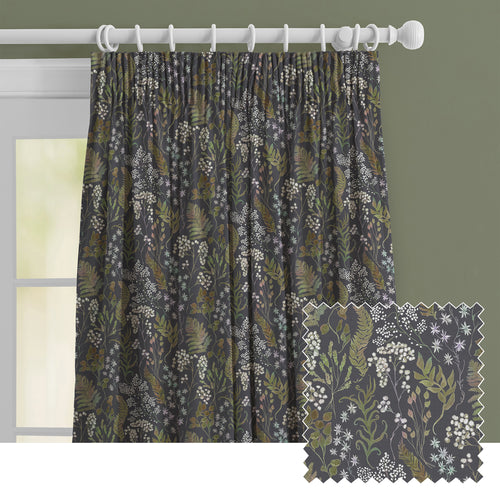 Floral Purple M2M - Aileana Printed Made to Measure Curtains Aster Voyage Maison