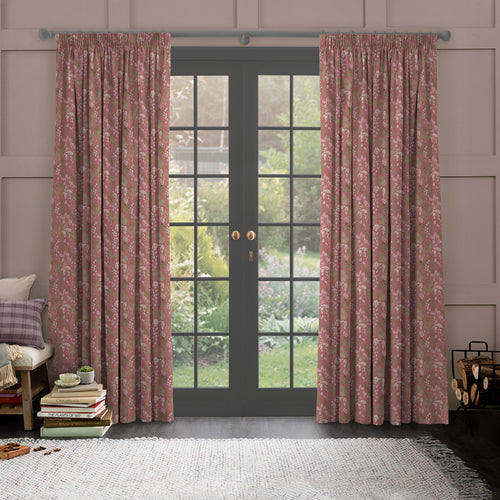 Floral Pink M2M - Aileana Printed Made to Measure Curtains Rose Voyage Maison