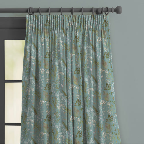 Floral Blue M2M - Aileana Printed Made to Measure Curtains Tide Voyage Maison