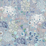 Ailsa Printed Cotton Fabric (By The Metre) Cornflower