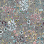 Ailsa Printed Cotton Fabric (By The Metre) Granite