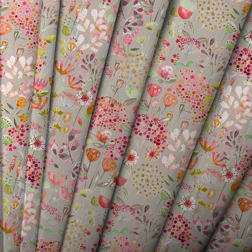 Floral Pink M2M - Ailsa Printed Cotton Made to Measure Roman Blinds Sandstone Voyage Maison