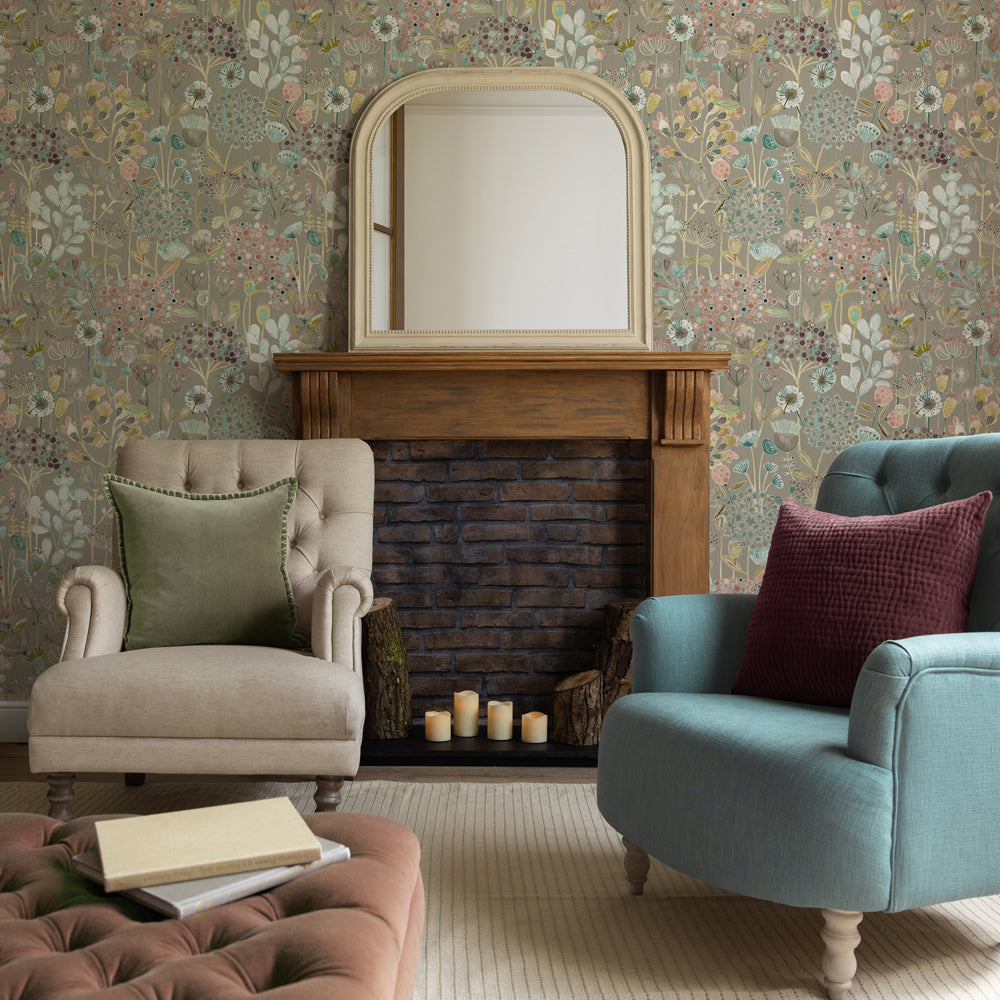 Ailsa Grey 1.4m Wide Width Wallpaper (By The Metre) | Granite | Voyage ...