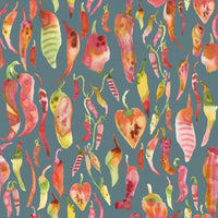  Samples - Aleki Printed Fabric Sample Swatch Papaya 35 Voyage Maison