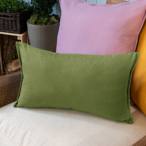 Plain Green Cushions - Alfresco Outdoor Oxford Polyester Filled Cushion Meadow Voyage Maison