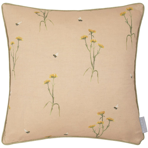 Floral Pink Cushions - Allimore Printed Piped Feather Filled Cushion Blossom Voyage Maison