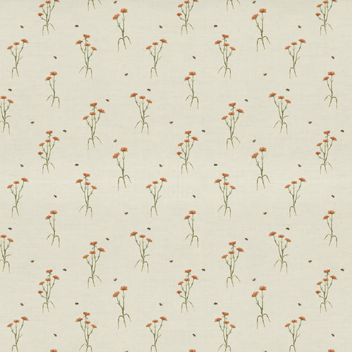 Floral Cream Fabric - Allimore Printed Cotton Fabric (By The Metre) Linen Voyage Maison