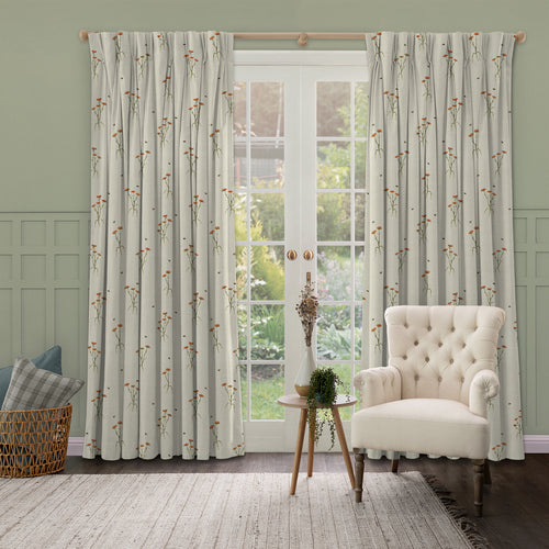 Floral Cream M2M - Allimore Printed Cotton Made to Measure Curtains Linen Voyage Maison