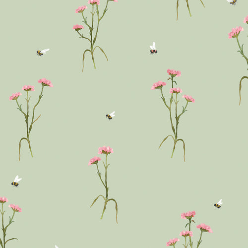 Samples - Allimore  Wallpaper Sample Sage Voyage Maison