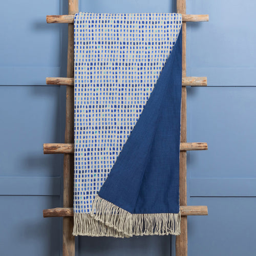 Abstract Blue Throws - Alma Tie-dye Throw Cobalt Voyage Maison