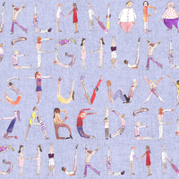Voyage Maison Alphabet People Wallpaper Sample in Lilac