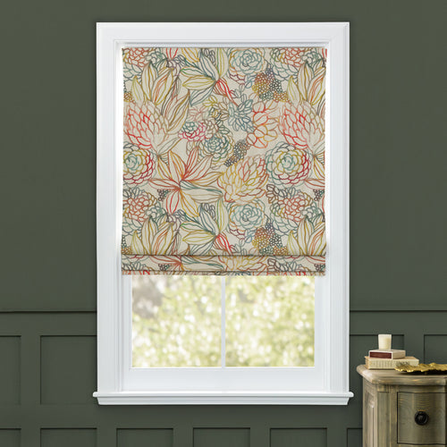 Floral Multi M2M - Althorp Printed Cotton Made to Measure Roman Blinds Cinnamon Voyage Maison