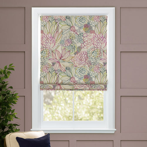 Floral Pink M2M - Althorp Printed Cotton Made to Measure Roman Blinds Sorbet Voyage Maison