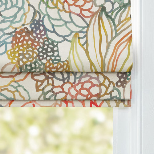 Floral Multi M2M - Althorp Printed Cotton Made to Measure Roman Blinds Cinnamon Cream Voyage Maison