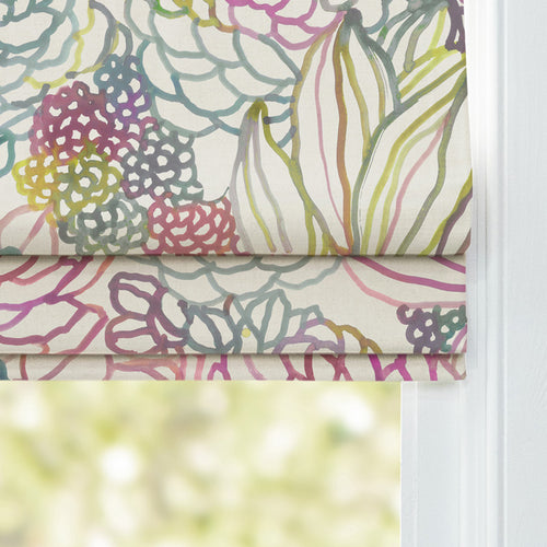 Floral Pink M2M - Althorp Printed Cotton Made to Measure Roman Blinds Sorbet Cream Voyage Maison