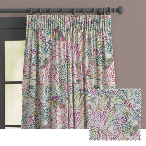 Floral Cream M2M - Althorp Printed Made to Measure Curtains Sorbet Voyage Maison