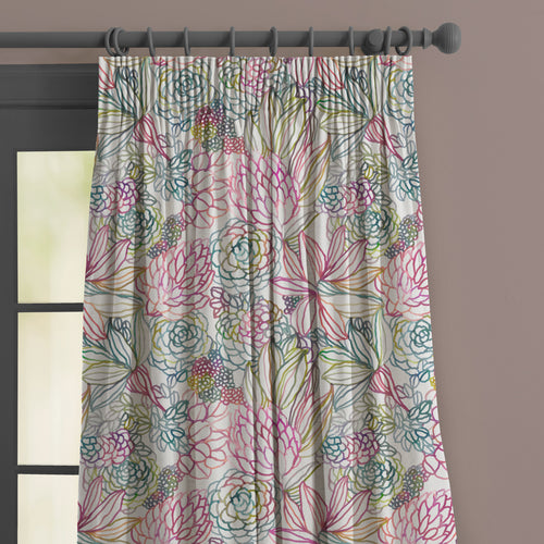 Floral Cream M2M - Althorp Printed Made to Measure Curtains Sorbet Voyage Maison