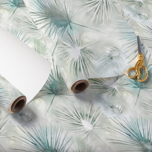Floral Green Wallpaper - Amida  1.4m Wide Width Wallpaper (By The Metre) Emerald Voyage Maison