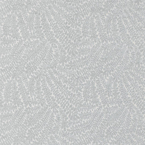 Plain Silver Fabric - Farley Woven Fabric (By The Metre) Ice Voyage Maison