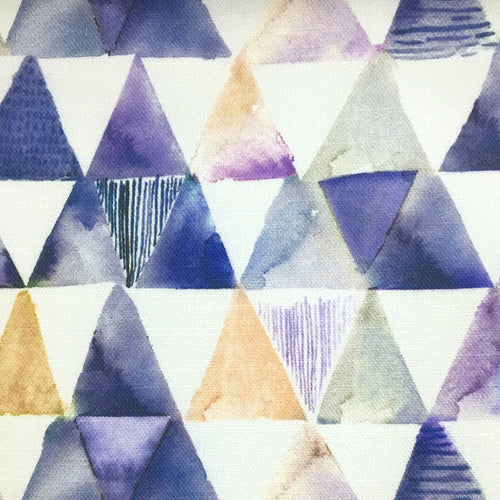  Samples - Andes Printed Fabric Sample Swatch Violet Voyage Maison