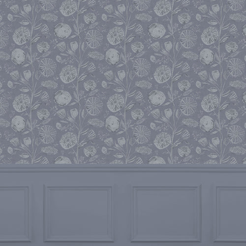 Floral Brown Wallpaper - Aninda  1.4m Wide Width Wallpaper (By The Metre) Truffle Voyage Maison