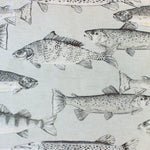 Aquarius Printed Cotton Fabric (By The Metre) Frost