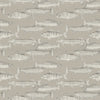 Aquarius Printed Cotton Fabric (By The Metre) Sepia