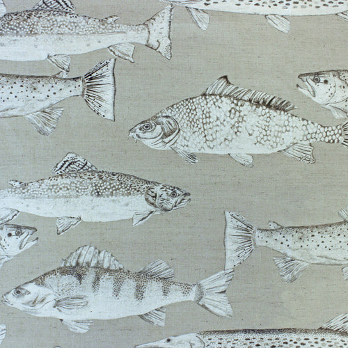 Samples - Aquarius Printed Fabric Sample Swatch Sepia Voyage Maison
