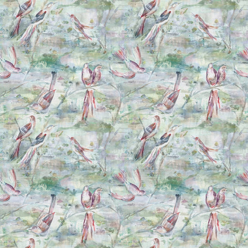 Animal Green Fabric - Arabella Printed Fabric (By The Metre) Coral Voyage Maison