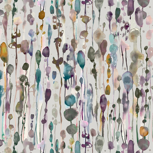 Abstract Purple Wallpaper - Arley  1.4m Wide Width Wallpaper (By The Metre) Ironstone Voyage Maison