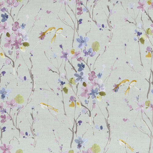 Samples - Armathwaite Linen Printed Fabric Sample Swatch Duck Egg Voyage Maison