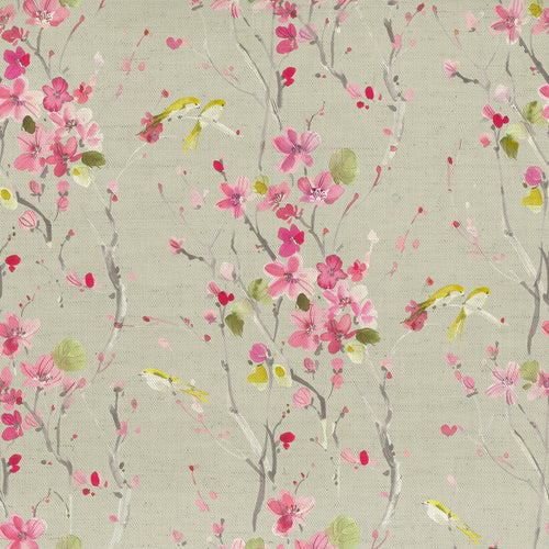 Samples - Armathwaite Linen Printed Fabric Sample Swatch Sand Voyage Maison