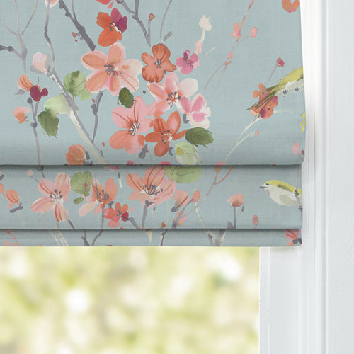 Floral Orange M2M - Armathwaite Printed Cotton Made to Measure Roman Blinds Russett Voyage Maison