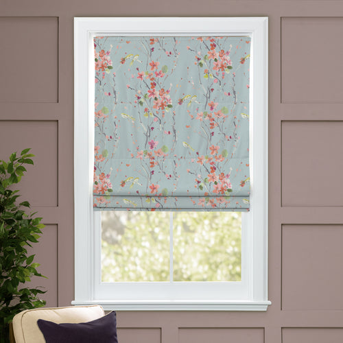 Floral Orange M2M - Armathwaite Printed Cotton Made to Measure Roman Blinds Russett Voyage Maison