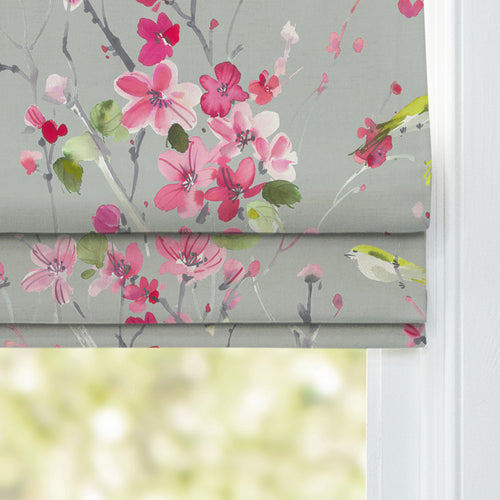 Floral Pink M2M - Armathwaite Printed Cotton Made to Measure Roman Blinds Blossom/Sand Voyage Maison